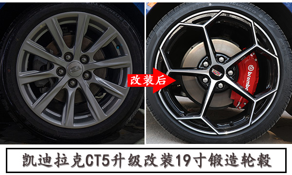凯迪拉克ct5升级改装19寸锻造定制轮毂